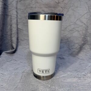 YETI Rambler 30oz Tumbler White Stainless Steel InsulatedTravel Mug LHH Engraved